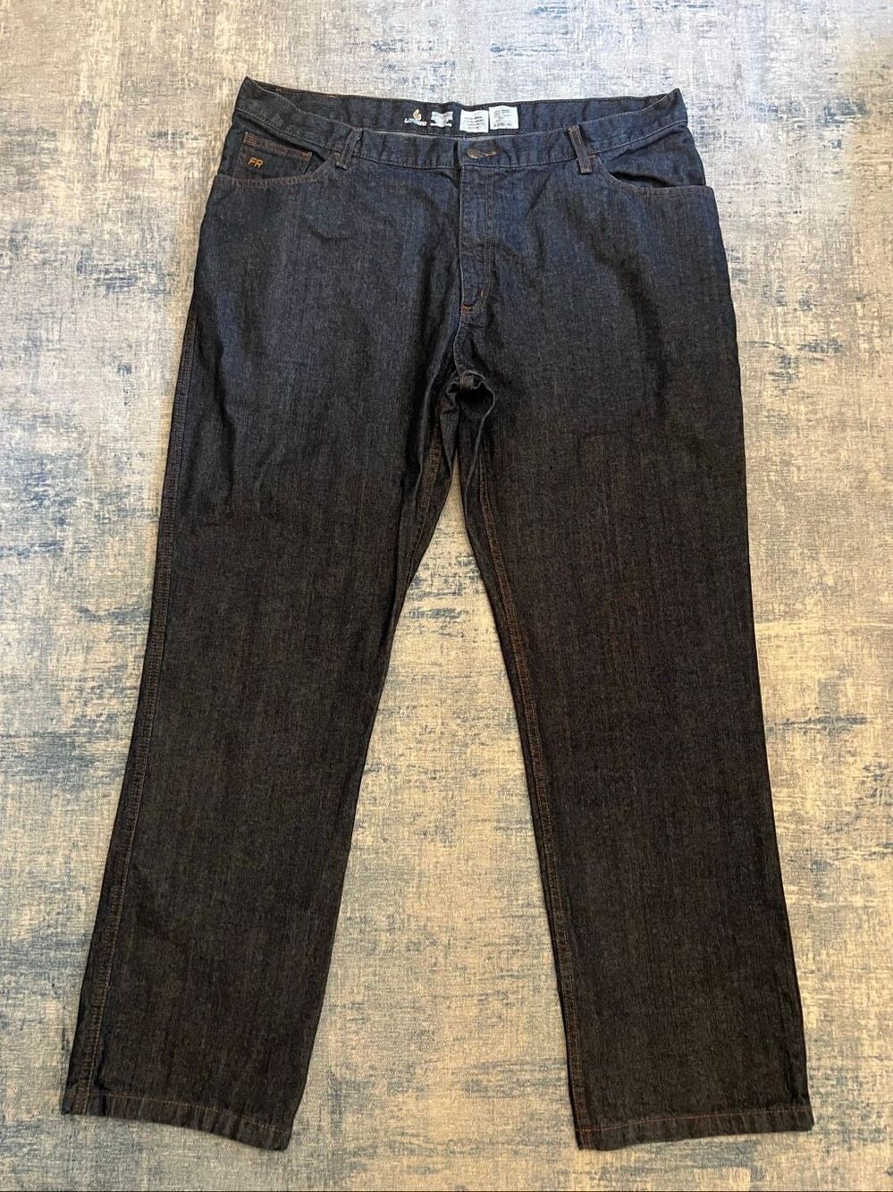 LAPCO Fire Resistant Dark Blue Relaxed Fit 100% Cotton Jeans 42 x 34